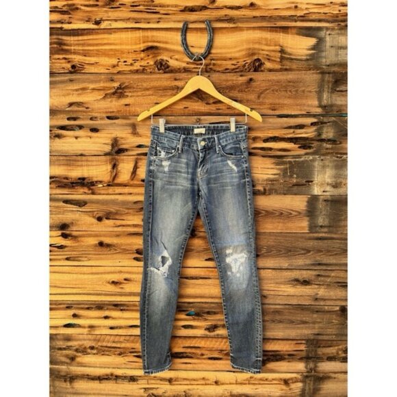 MOTHER | The Looker Tarnished Distressed Jeans 25 - Picture 1 of 6